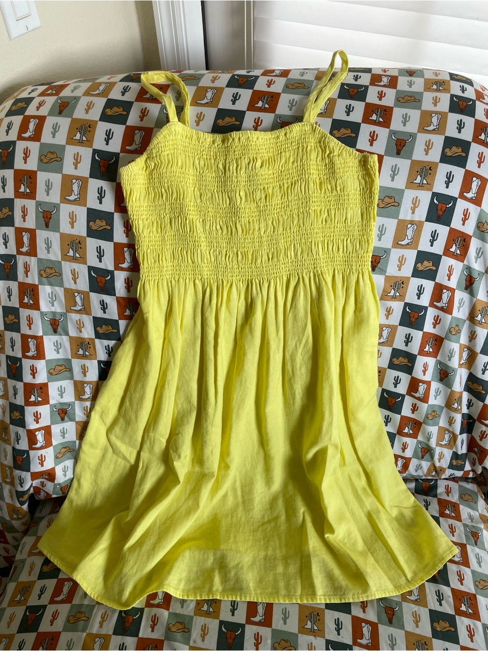 Universal Thread Bright Yellow Smocked Sundress